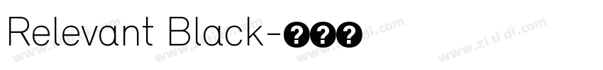 Relevant Black字体转换